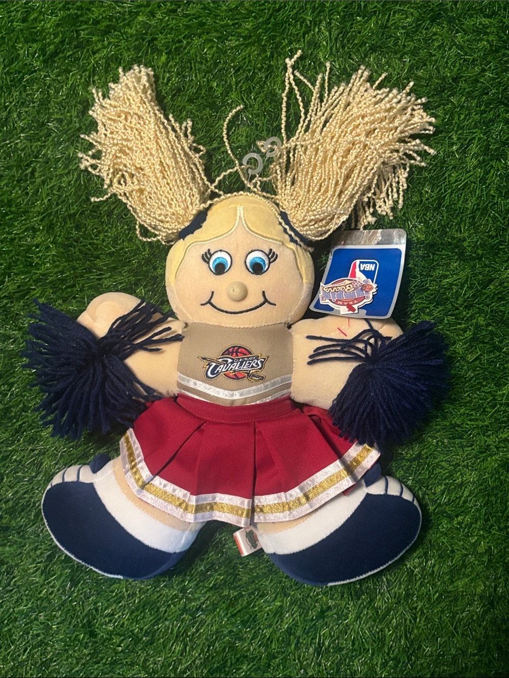 Vintage Team Beans Cleveland Cavaliers Cheerleader Plush Doll - Red & Navy
